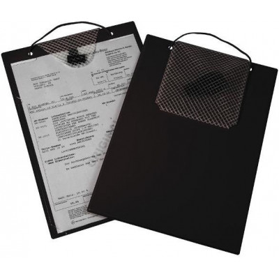 Desky na dokumenty A4 s kapsou, černé - Turbo 9015-00337