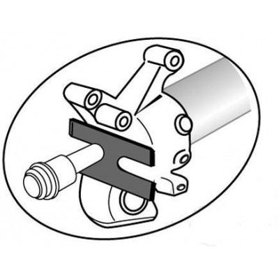 Držák pístu přední moto vidlice Upside-Down, průměr 10 a 12.5 mm