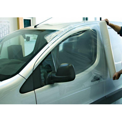 Fólie krycí nouzová, na poškozená okna auta, průsvitná PE, 82 cm x 1,65 m - ProGlass