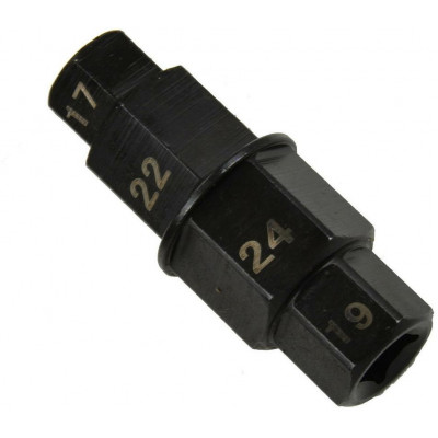 Klíč na osy motocyklových kol 17,19,22,24 mm