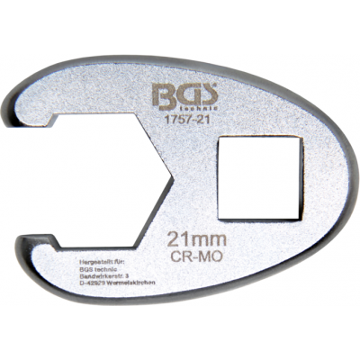 Klíč plochý otevřený 1/2", 21 mm - BGS 1757-21