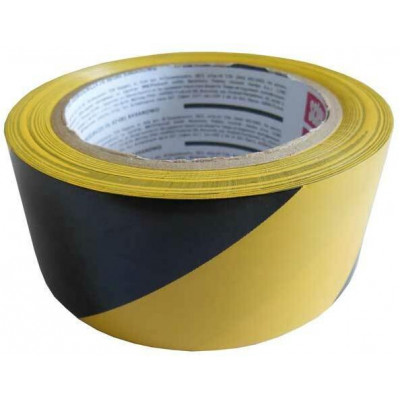 Lepicí páska výstražná, 48 mm x 33 m, žlutočerná