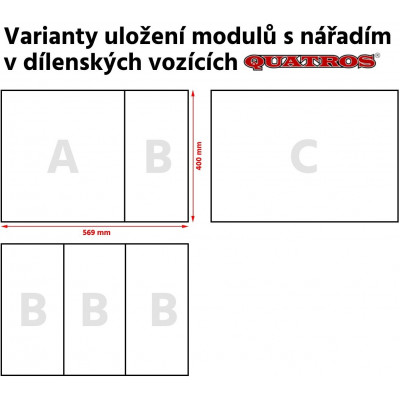 Modul pěnový - kleště seger 180 mm a samosvorné, sada 5 ks - JONNESWAY P32M105KV