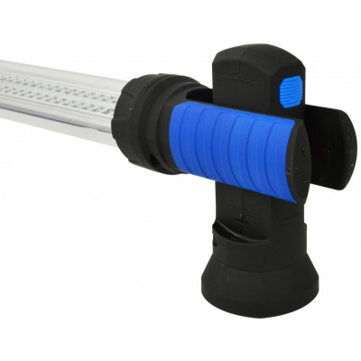 Montážní lampa LED 120 SMD, nabíjecí, s nastavitelným držákem, háčky a magnety