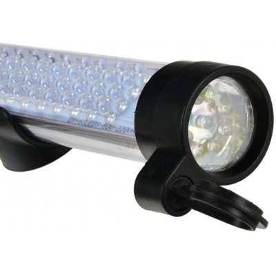 Montážní lampa LED, 60+9 diod, elektrická 230V, s hákem a magnety