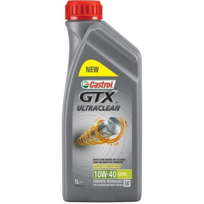 Motorový olej Castrol GTX ULTRACLEAN 10W40 A3/B4 1L