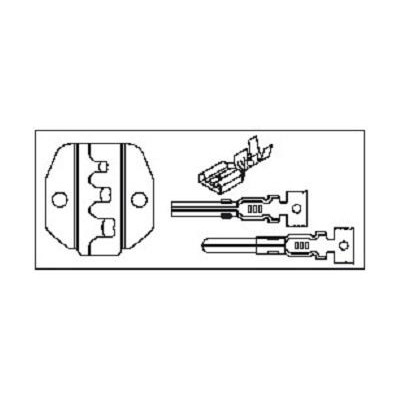 Náhradní čelisti pro krimpování neizolovaných elektrických konektorů 0.5-6 mm - JONNESWAY