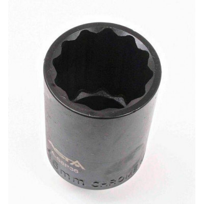 Nástrčná kovaná hlavice na matice hnacích hřídelí 1/2" 36 mm, 12hran - ASTA