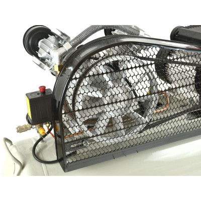 Olejový vzduchový "V" kompresor dvouválcový, řemenový, 100 l, 230V