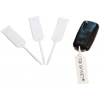 Papírové visačky na klíče se štítkem a poutkem, balení 1000 ks - SR ECONOMIC 0850130