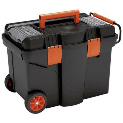 Pojízdný kufr, 580 x 380 x 410 mm, plastový, 2 organizéry, 1 přihrádka