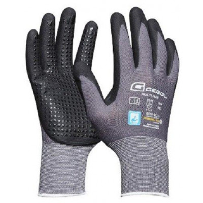 Pracovní rukavice MULTI FLEX, nylonové s nitrilovou dlaní, velikost 8