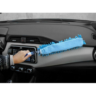 Prachovka pro čištění interiéru auta, extra délka 50 cm, mikrovlákno