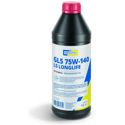 Převodový olej GL5 75W-140 LS Longlife, pro převodovky a nápravy, 1 litr - Cartechnic