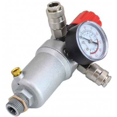 Regulátor tlaku vzduchu - odlučovač vody 1/2", max. 12 bar - ASTA