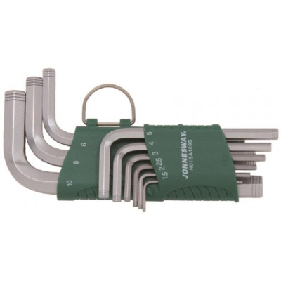 Sada klíčů Imbus, s protiskluzovými drážkami, 9 kusů - JONNESWAY H01SA109S