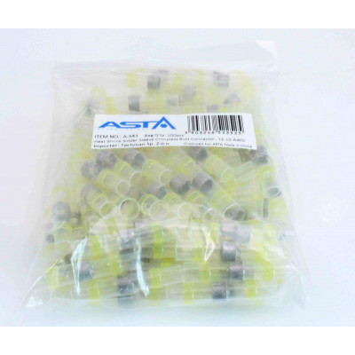Smršťovací hadičky s cínem, 6.0 x 40 mm, 12-10 AWG, balení 100 ks - ASTA