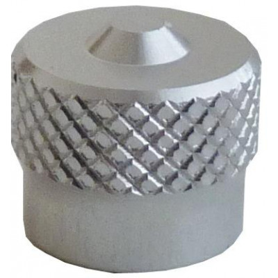 Ventilová čepička hliníková V9.04.3S, stříbrná - Ferdus 111.86