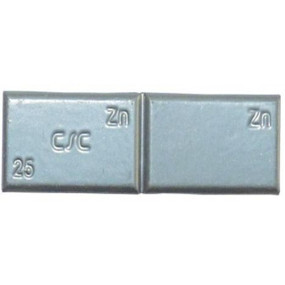 Závaží samolepící zinkové ZNC 25 g, šedý lak - 1 kus