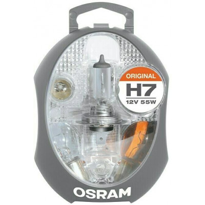 Žárovky a pojistky do auta, H7 12V 55W, sada 9 dílů - OSRAM Eurobox